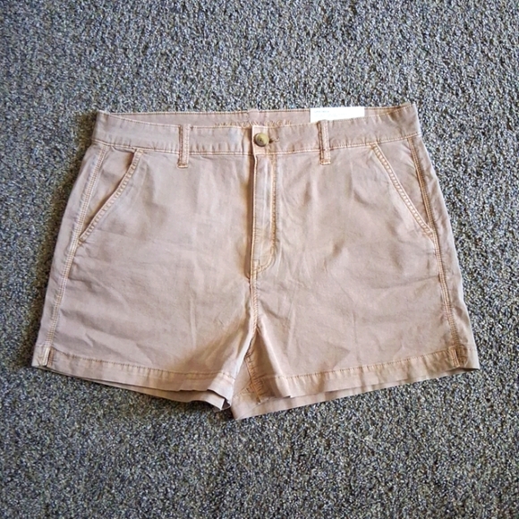 American Eagle High-Rise Shortie Super Stretch Tan Brown New! - Picture 1 of 6